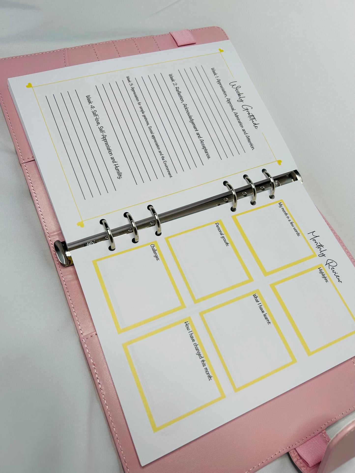 Undated Yearly Planner